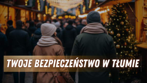 zdjęcie: kobieta i mężczyzna podczas świątecznych zakupów na jarmarku