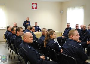 Komendant Tomasz  Kubicki podsumowuje pracę oleskich policjantów w minionym roku